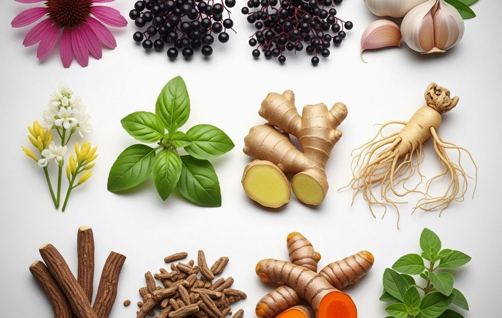 Here are 10 plants known for their vegetation system strengthening properties herbs